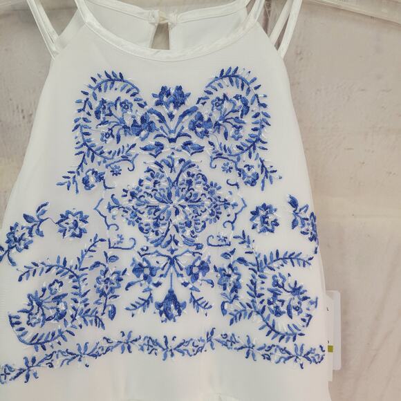 Speechless Kids Size 14 Sleeveless White Long Dress/Gown - Picture 4 of 11